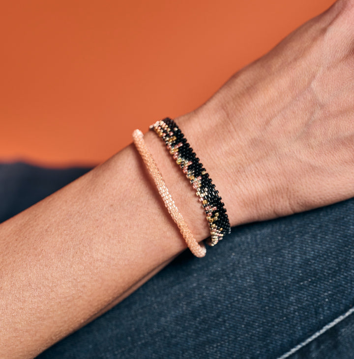Seed Bead Bracelet Black