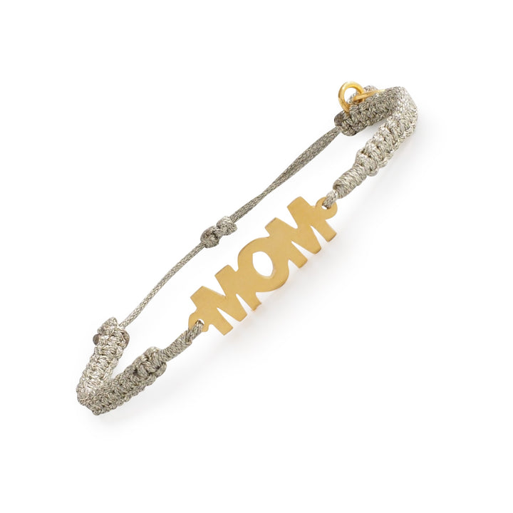 Macrame Mom Bracelet Silver