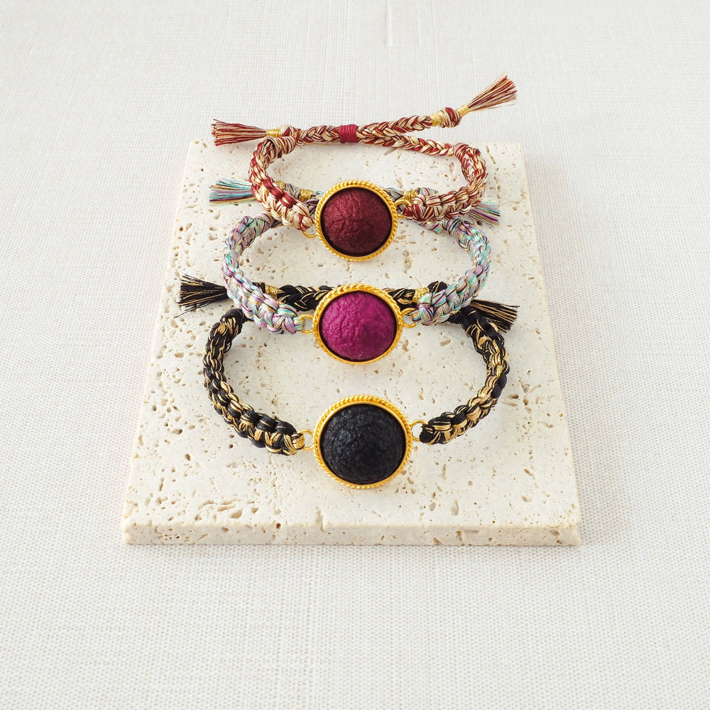 Handwoven Silk Cocoon Bracelet