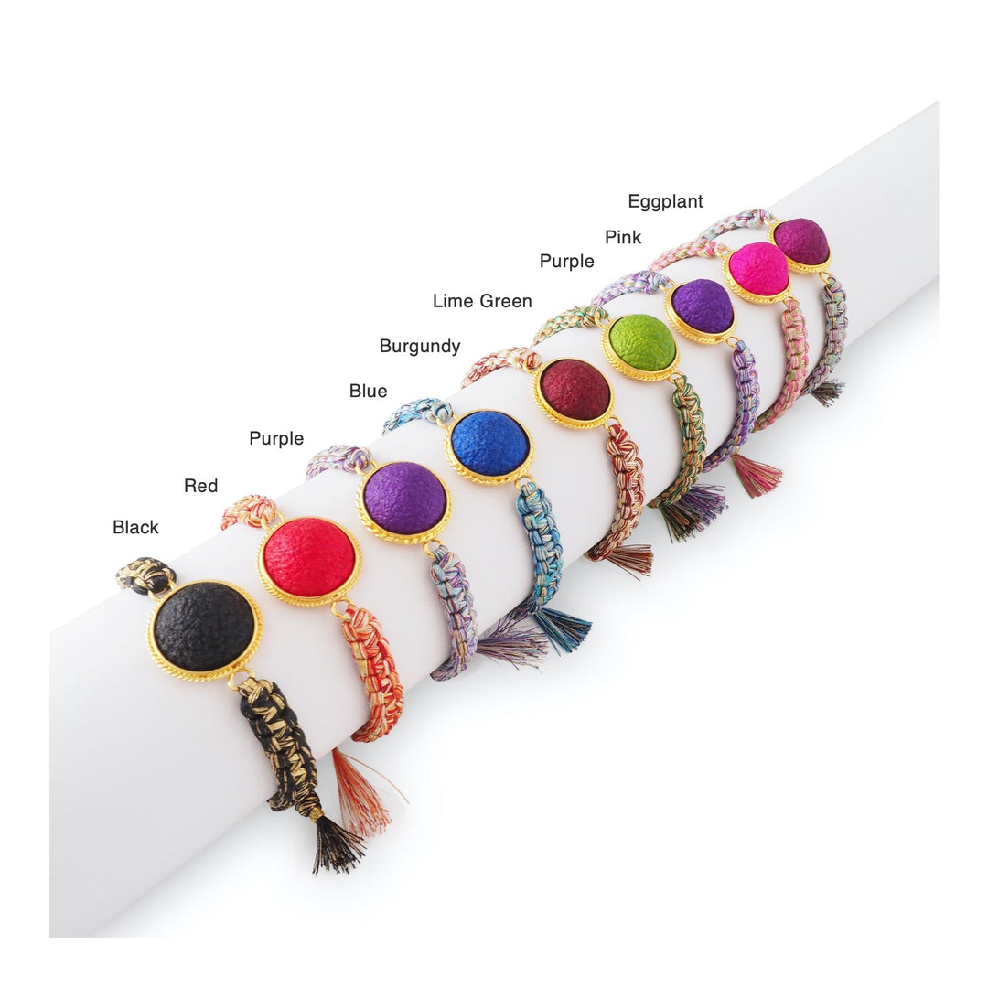 Handwoven Silk Cocoon Bracelet Colors