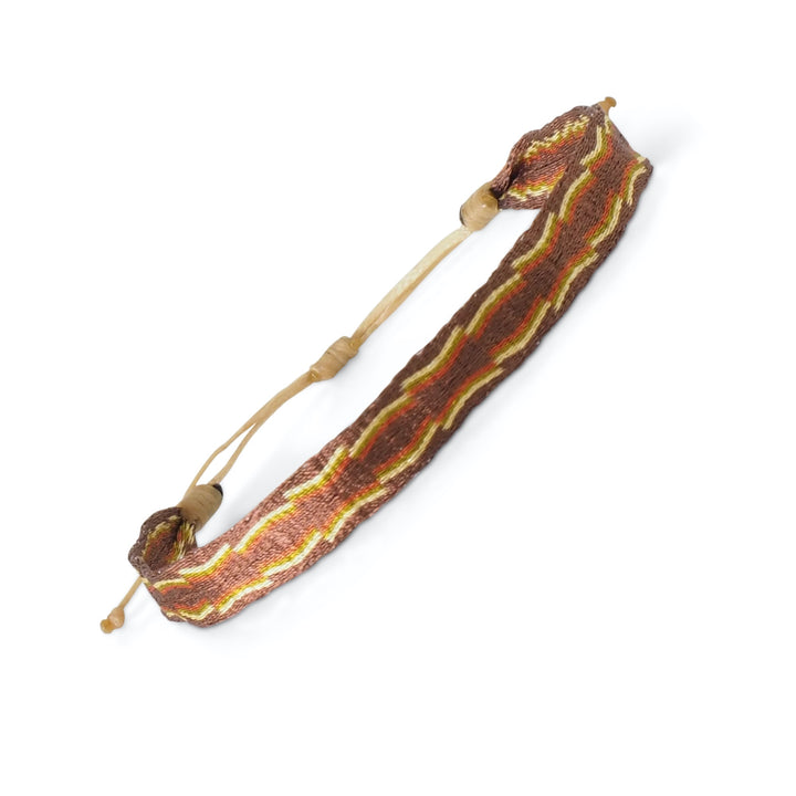 Handwoven Egyptian Loom Earthy Brown Surfer Bracelet