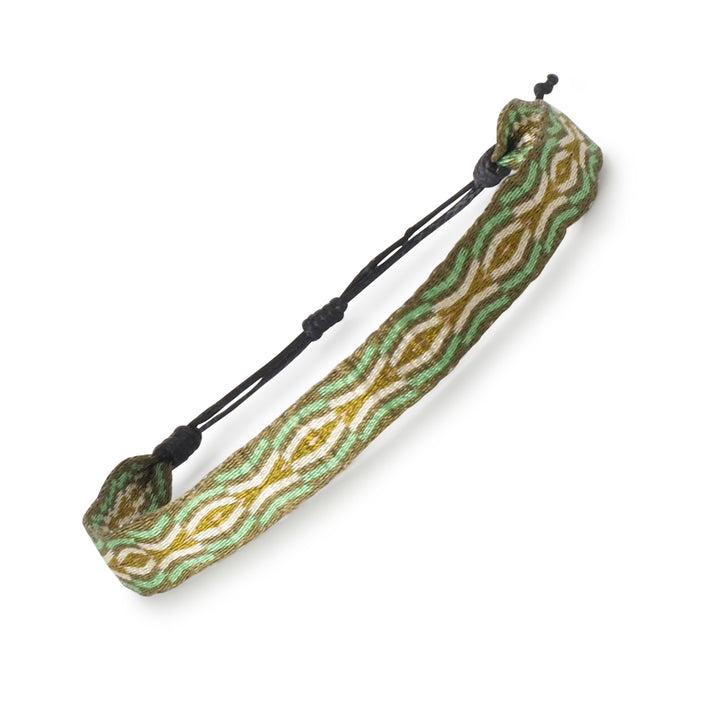 Handwoven Egyptian Loom Army Green Surfer Bracelet