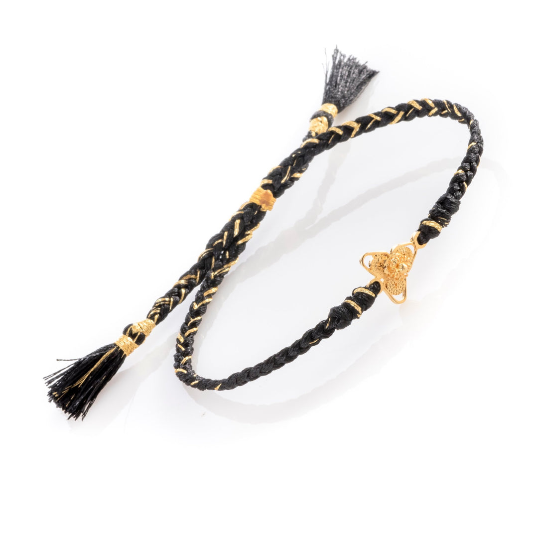 Tria (Triangle) Filigree Bracelet Black