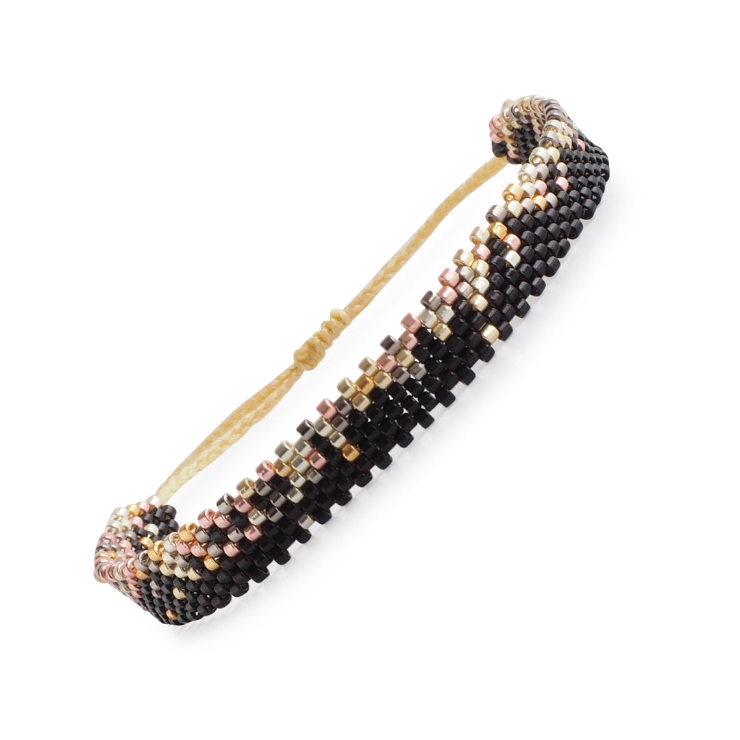 Seed Bead Bracelet Black