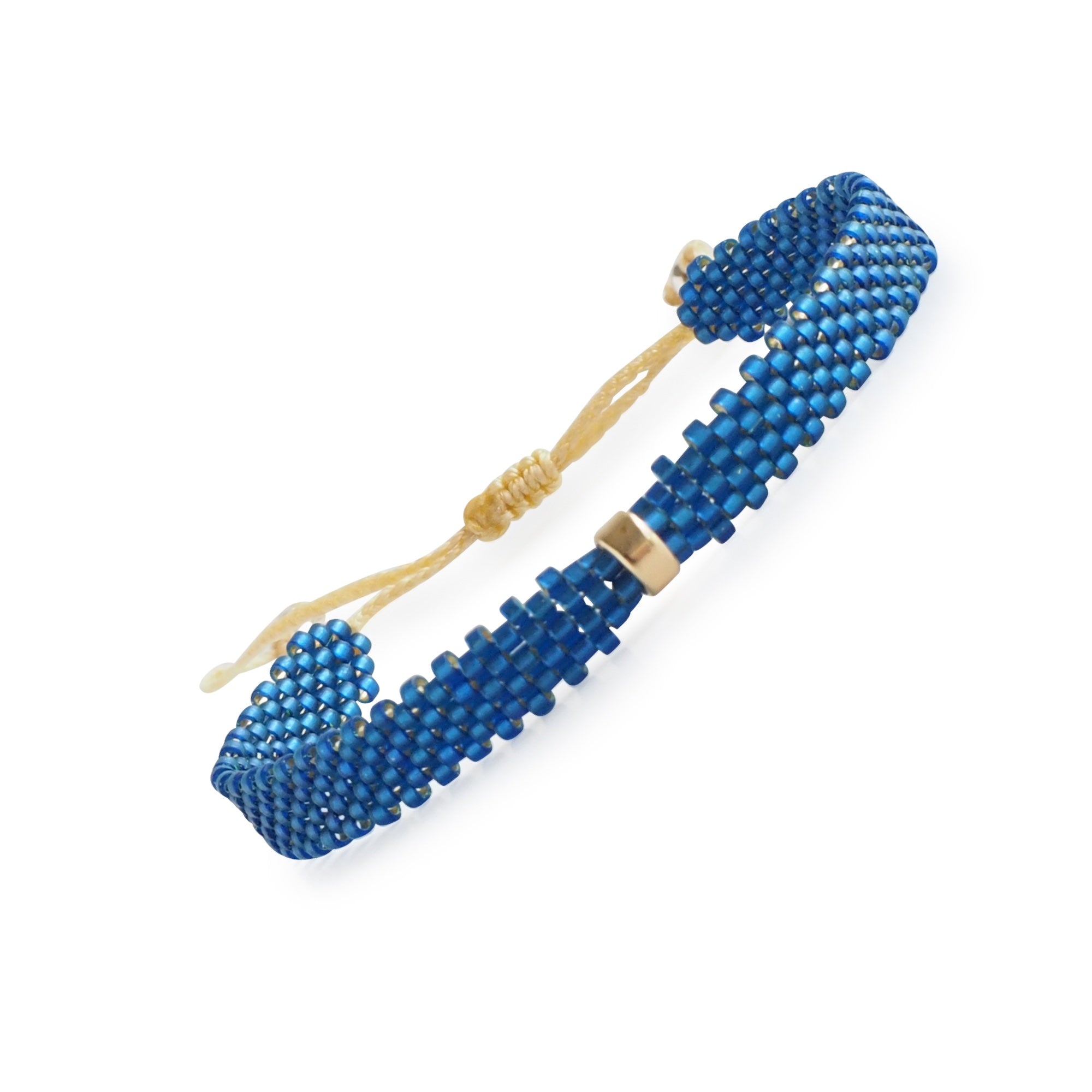 Seed Bead Bracelet Blue