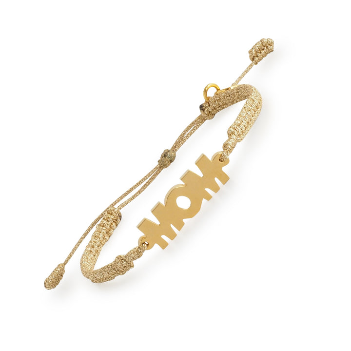 Macrame Mom Bracelet Gold