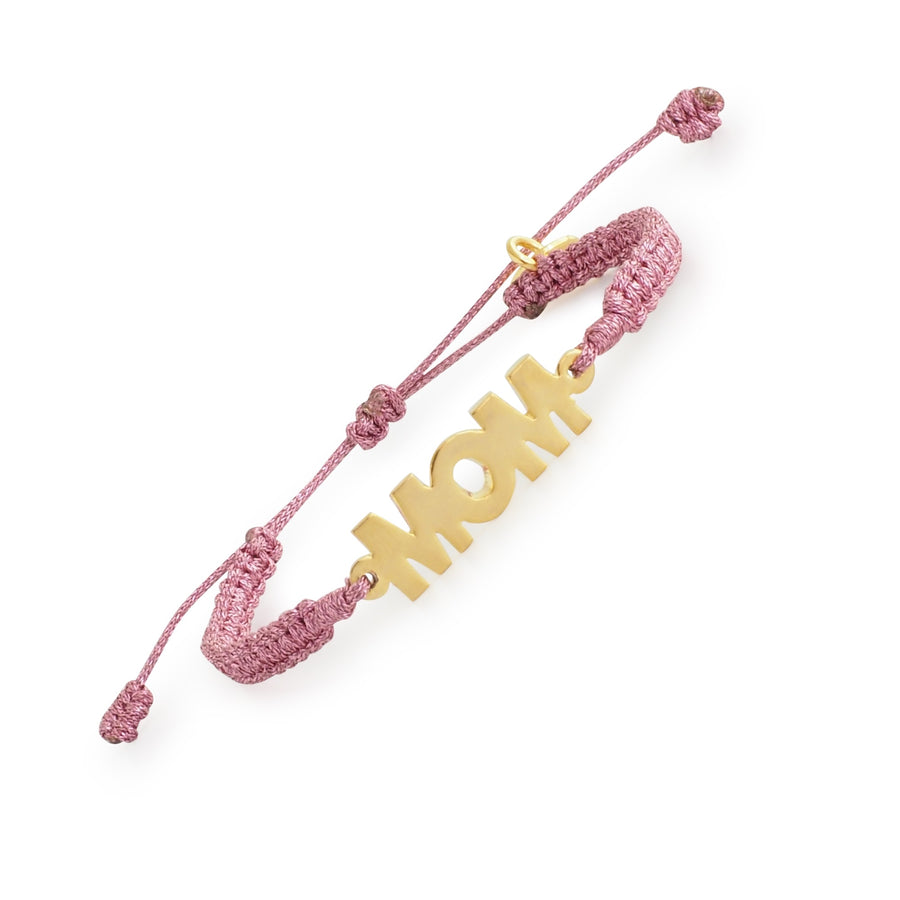 Macrame Mom Bracelet Rose