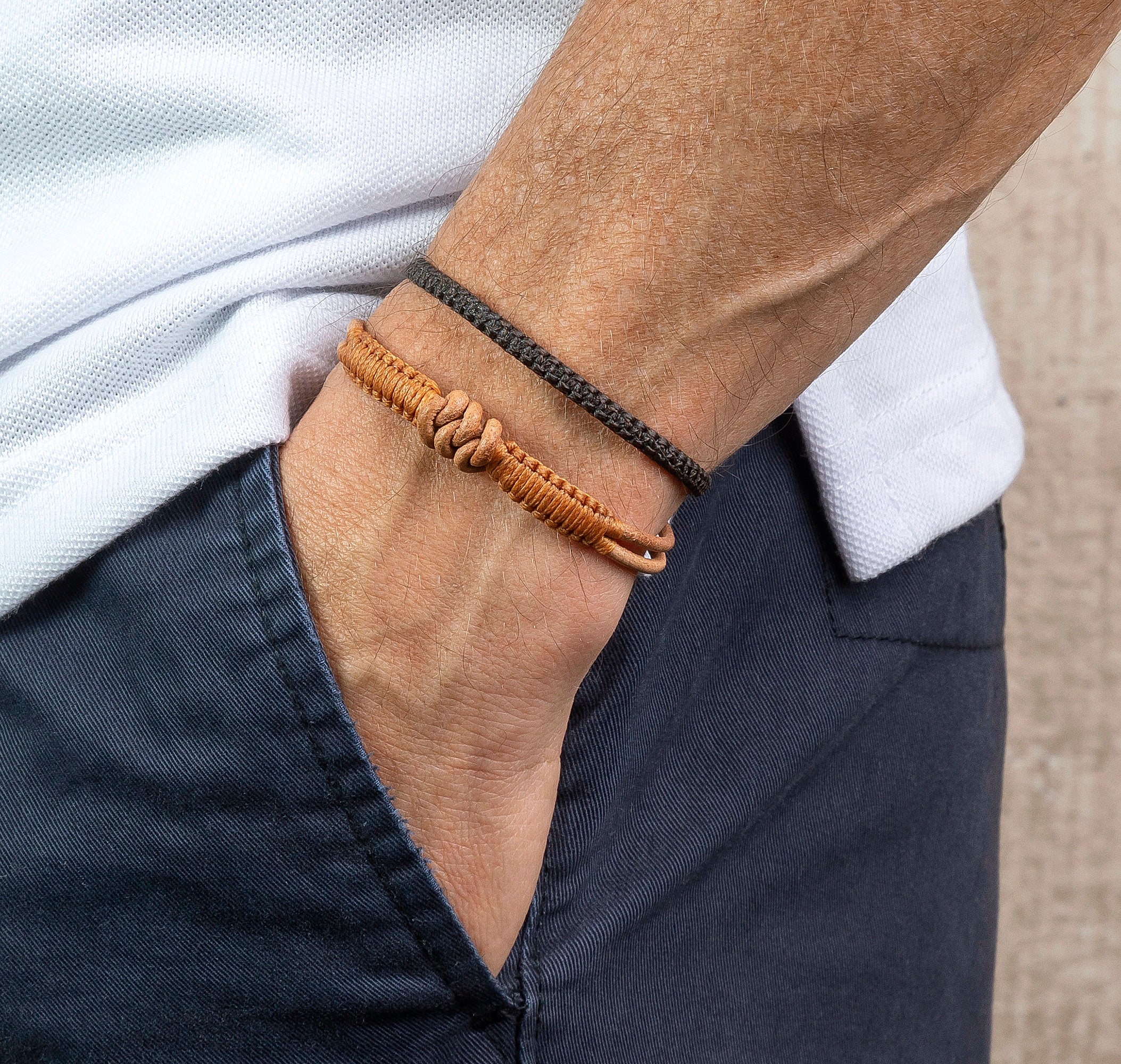 Knot Men's Leather Bracelet