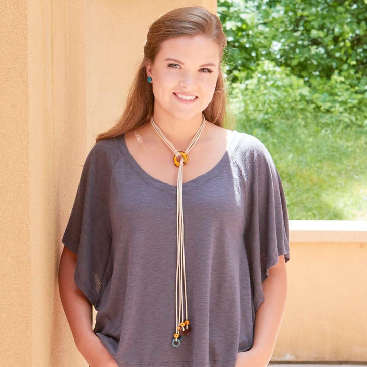 Dona Lariat Tagua Necklace - Amano Artisans