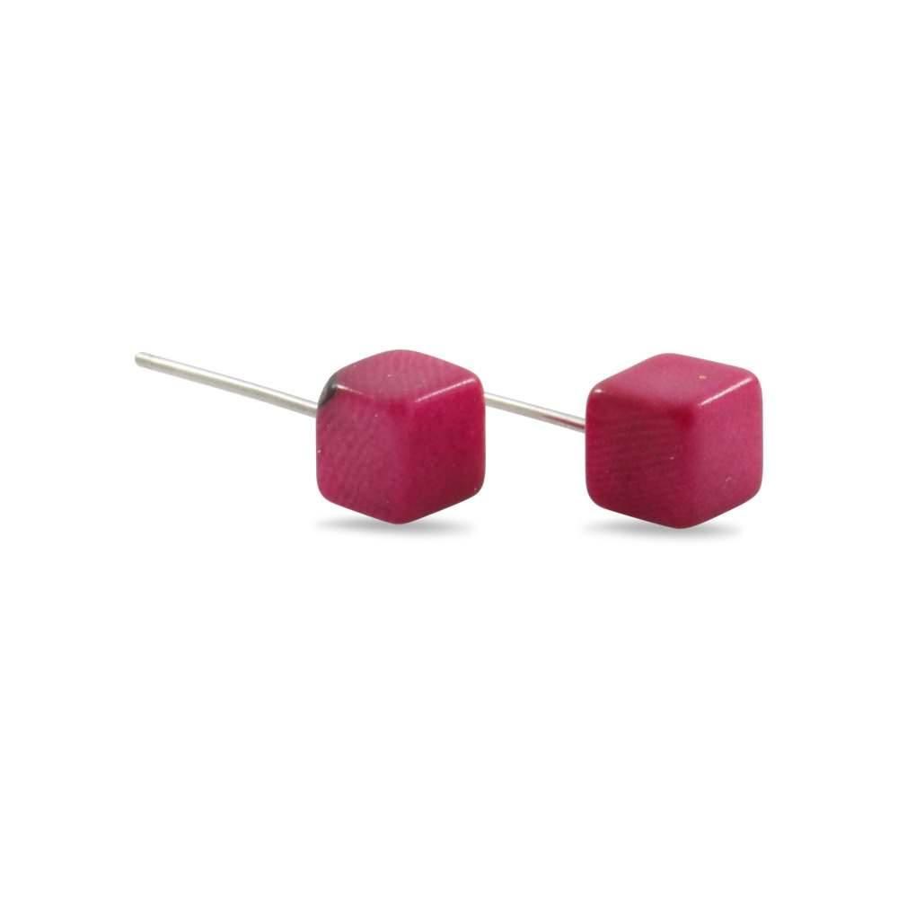 Kubis Mini Stud Tagua Earrings - Amano Artisans