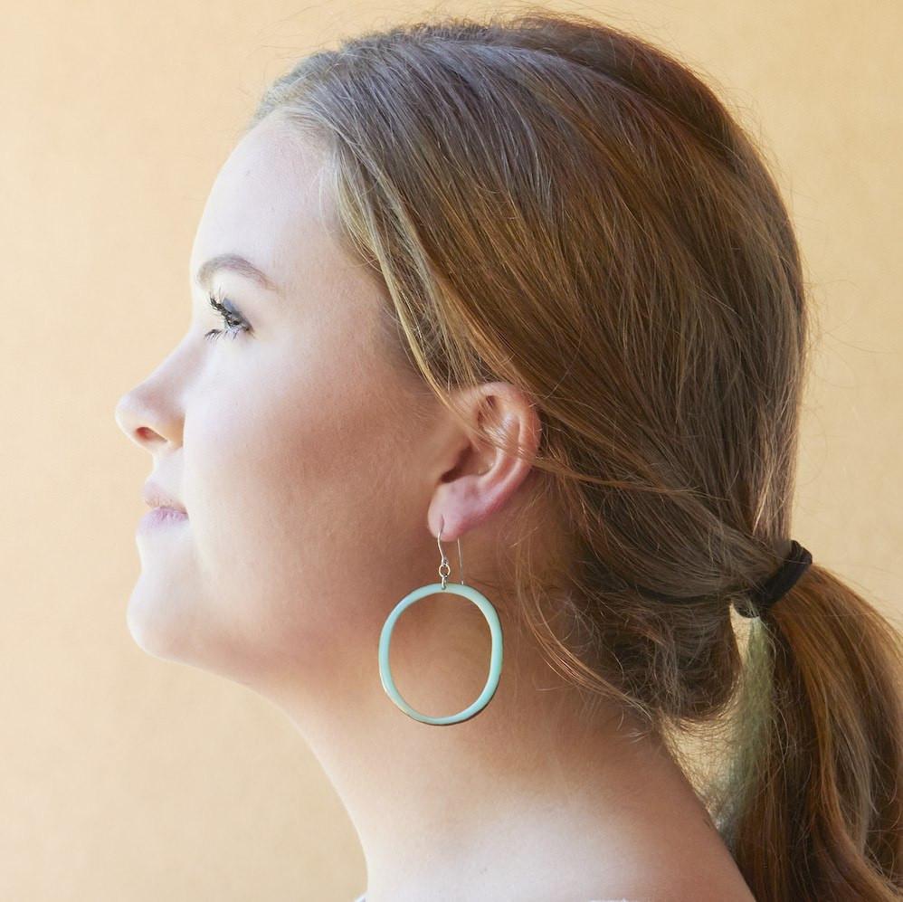Malbek Dangle Tagua Earrings - Amano Artisans
