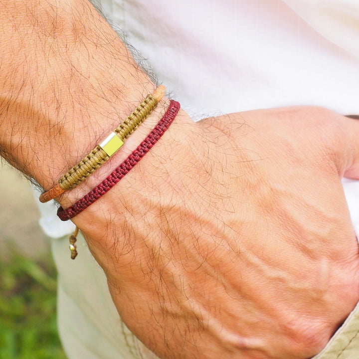 Macrame Cord Bracelet for Men | Handmade in Colombia