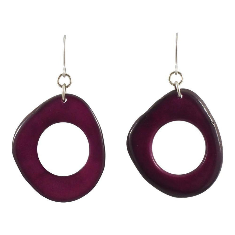 Orette Dangle Tagua Earrings - Amano Artisans