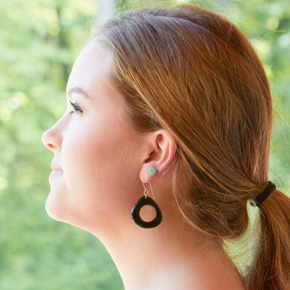 Orette Dangle Tagua Earrings - Amano Artisans