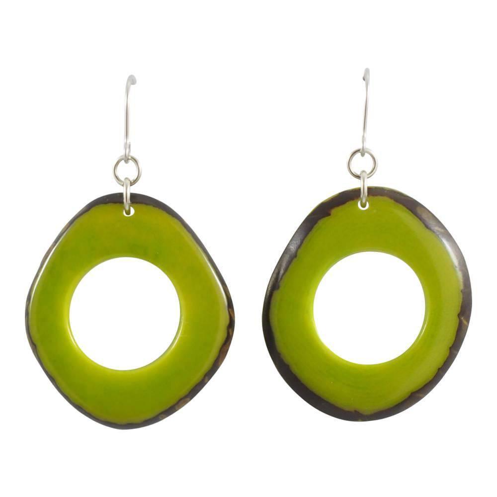 Orette Dangle Tagua Earrings - Amano Artisans