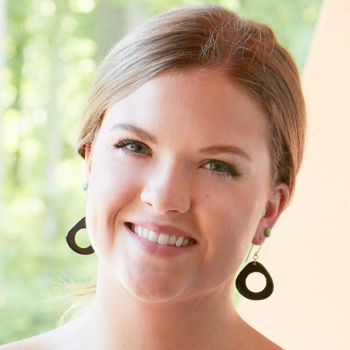 Orette Dangle Tagua Earrings - Amano Artisans