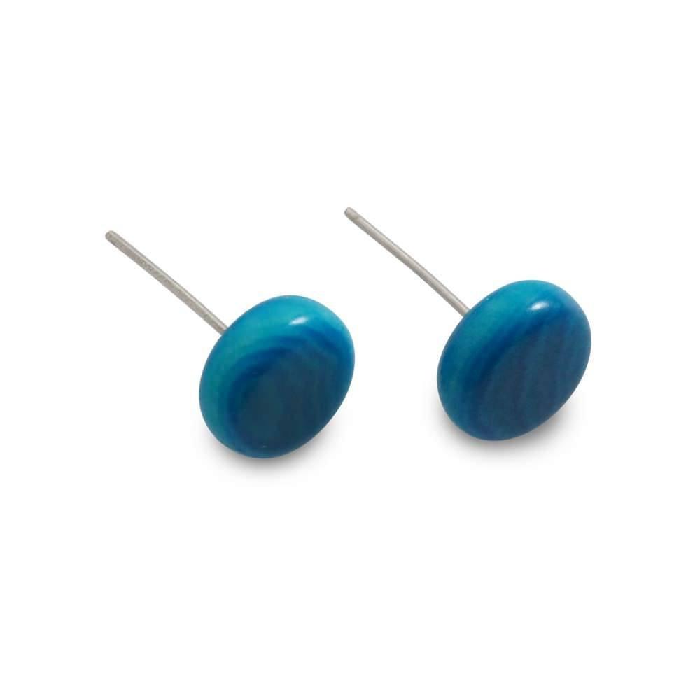 Picollo Mini Stud Tagua Earrings - Amano Artisans